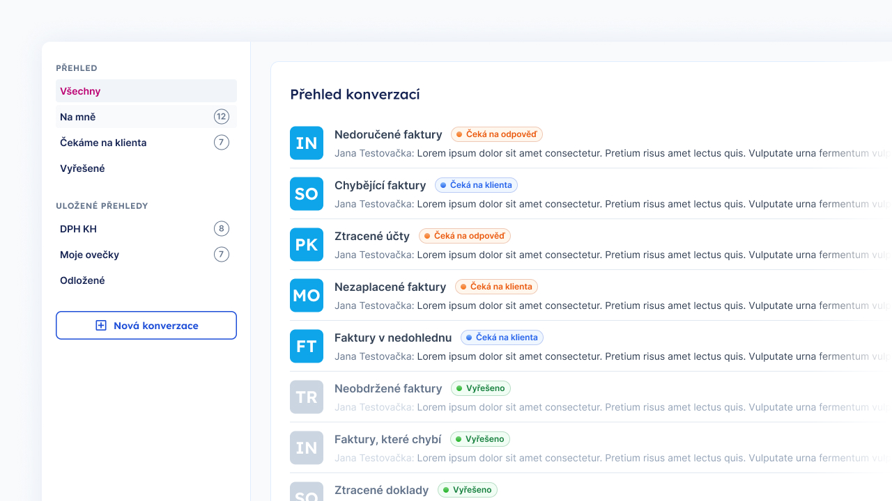 Komunikační dashboard